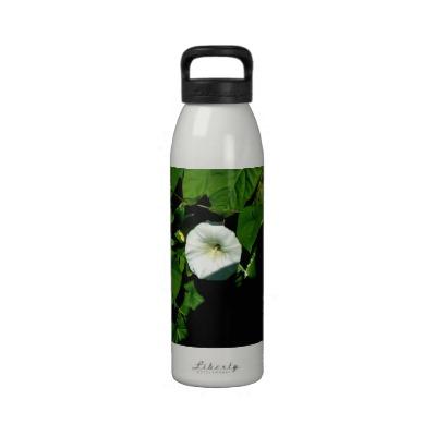 Foto Flores salvajes blancas aromáticas debajo de la so Botella De Agua...