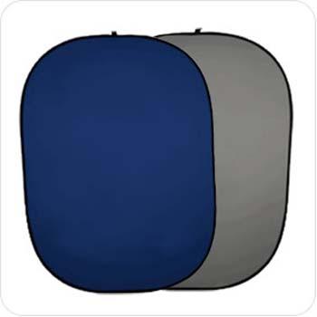 Foto Fondo ultralyt plegable chroma key azul-gris 150x200 cm