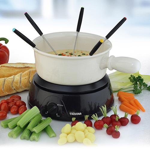 Foto Fondue de Queso de Cerámica 450 W Tristar FO1105 para 8 personas con termostato regulable