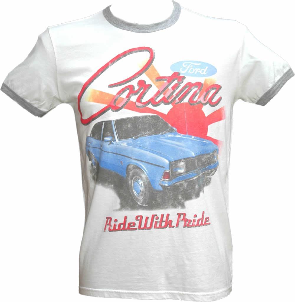 Foto Ford Cortina 'Ride with Pride' White Cotton T-Shirt