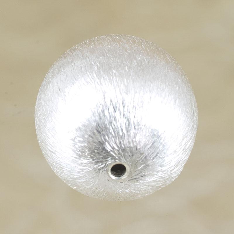 Foto Fornitura abalorio cepillado de plata 16 mm (1 ud.)