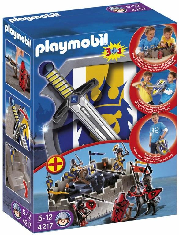 Foto Fortaleza con escudo espada de playmobil