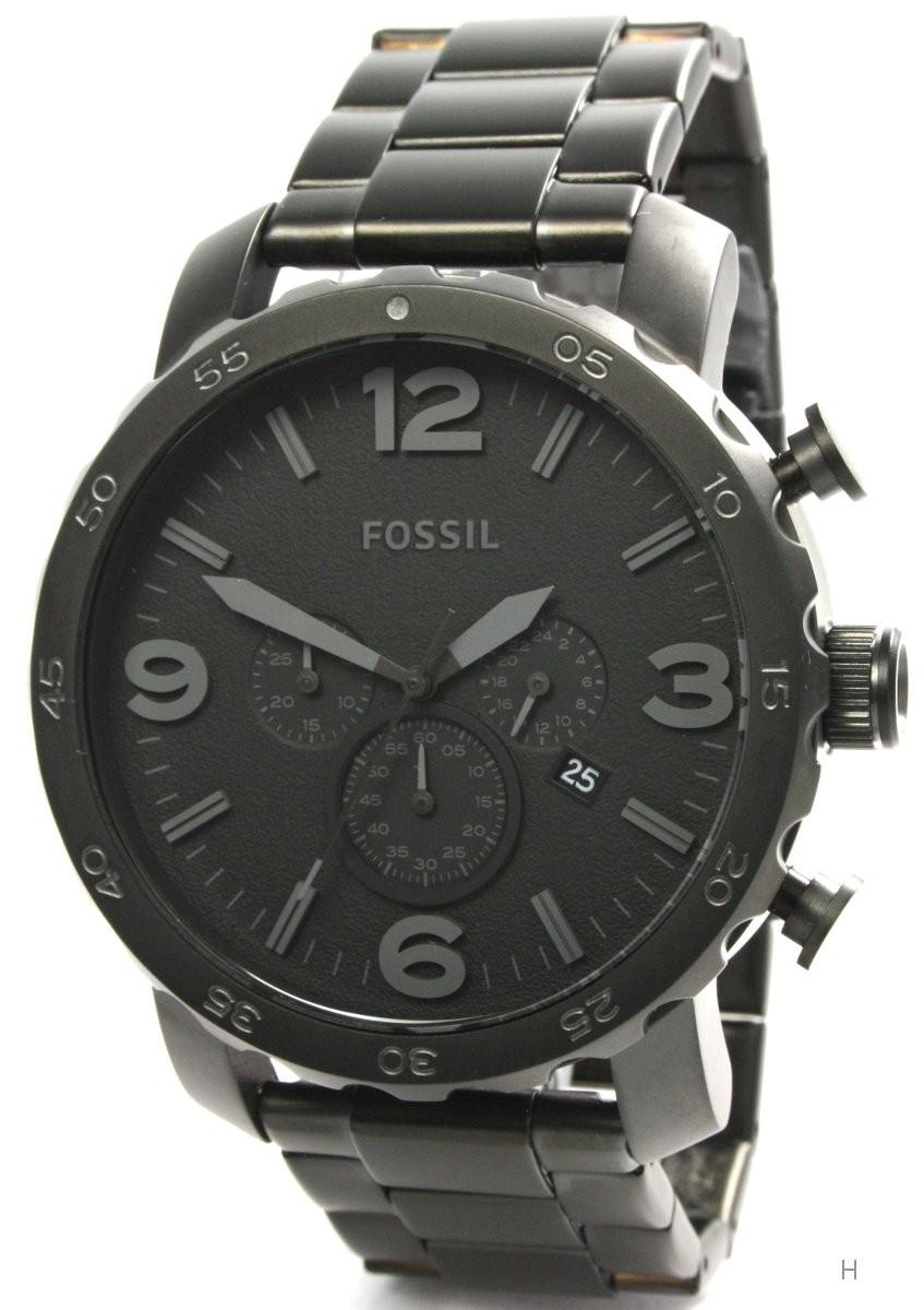 Foto Fossil JR1401 Nate color negro Reloj de caballero Chronograph 5 Bar
