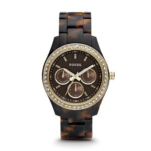 Foto FOSSIL STELLA MULTIFUNCTION RESIN WATCH - TORT WITH GOLD-TONE