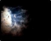 Foto Foto del ratón MAT of Eclipse total de sol, fase Media Luna