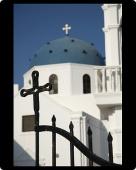 Foto Foto del ratón MAT of Iglesia en el acantilado de Imerovigli Santorini