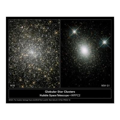 Foto Foto del telescopio de Hubble de los cúmulos de es Posters