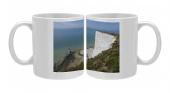 Foto Foto Mug of El acantilado de blanco y faro de Beachy Head, Sussex,...