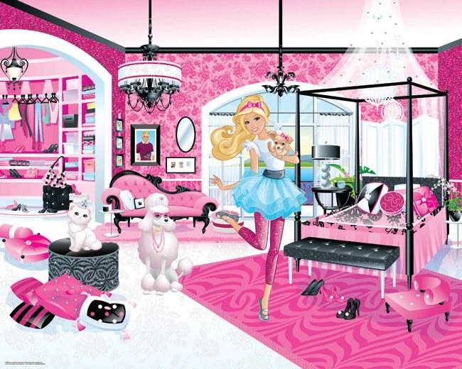 Foto Fotomural infantil barbie