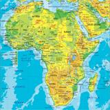 Foto Fotomurales - Mapas Murales - África 2