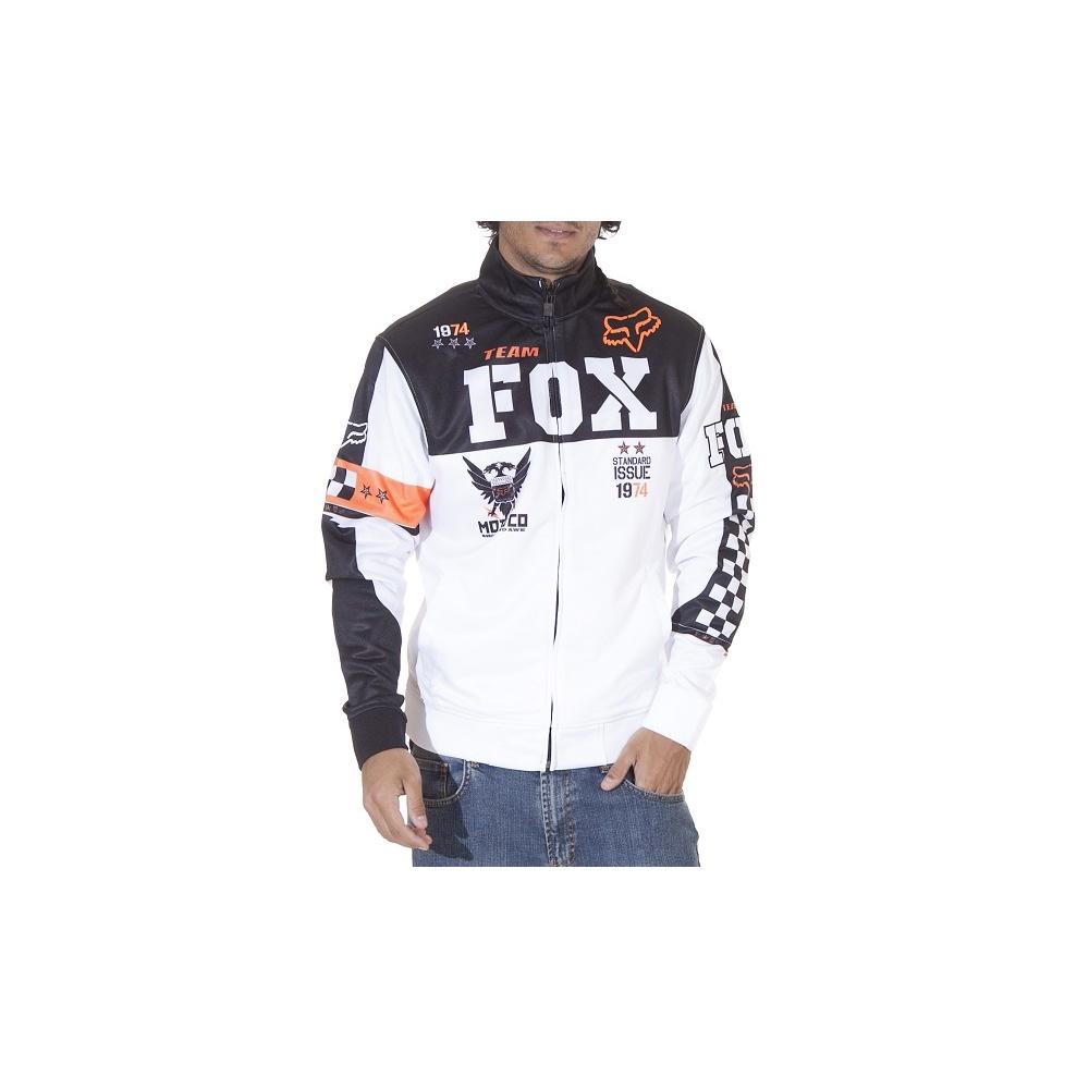 Foto Fox Racing Sudadera Fox Racing: Covert Track Jacket WH/BK Talla: S