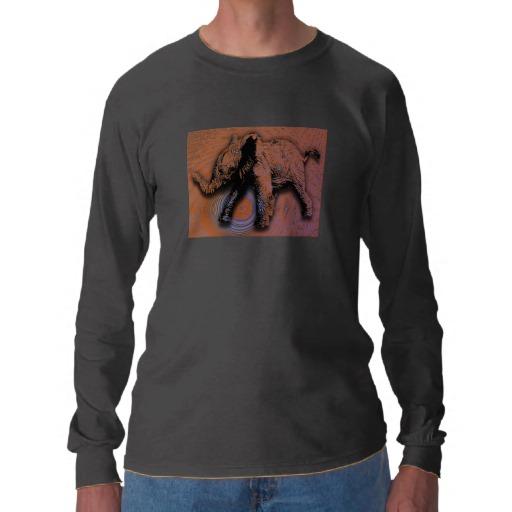 Foto fractal del elefante Camisetas