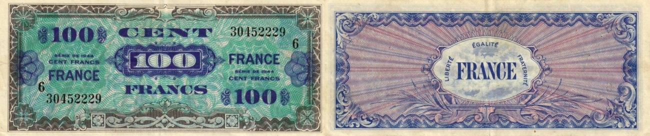 Foto France 100 francs 1944
