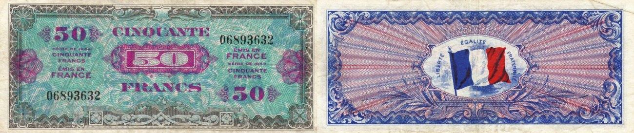 Foto France 50 francs 1944