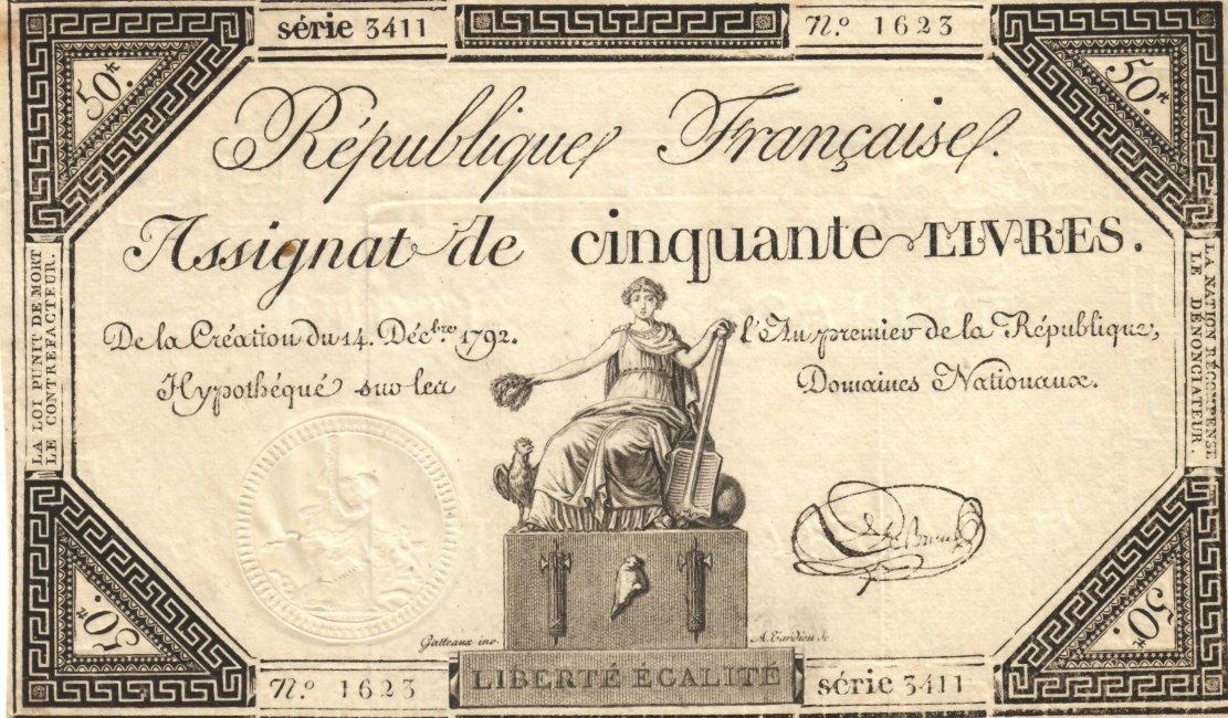 Foto France 50 livres 1792