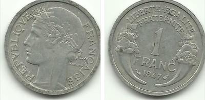 Foto Francia - France - 1 Franc - 1947 - 14119