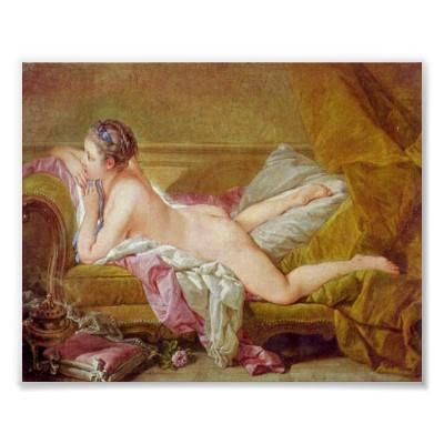 Foto Francois Boucher - señora a Louis XV Impresiones