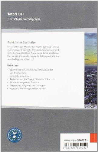 Foto Frankfurter Geschäfte. Serie Tatort DaF. Libro + CD: Niveau A2/B1 (Tatort DaF Hörkrimi)