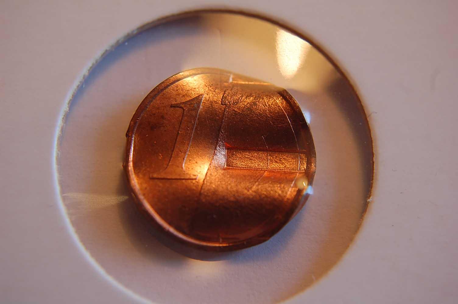 Foto Frankreich/Österreich Vorläufer,Testprobe 1 Cent Training Token ohne,(
