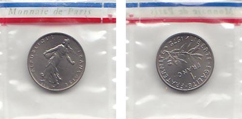 Foto Frankreich 1 Franc / Piefort 1972