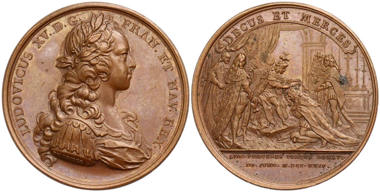 Foto Frankreich Bronzemedaille 1724