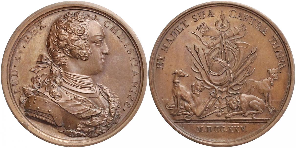 Foto Frankreich Bronzemedaille 1725