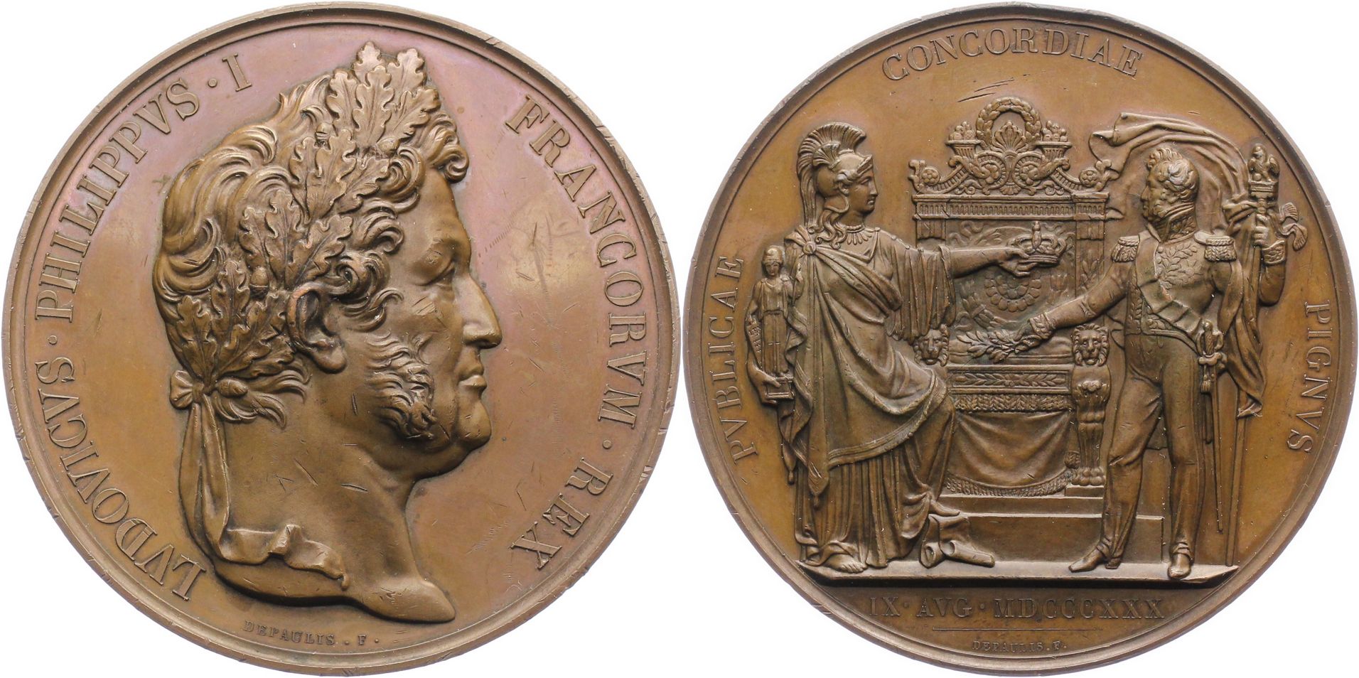 Foto Frankreich Bronzemedaille 1830