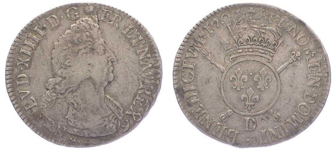 Foto Frankreich Ecu aux insignes 1703 D