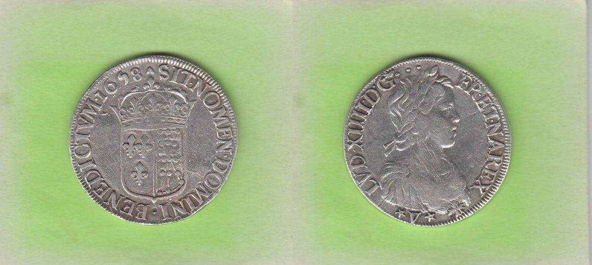 Foto Frankreich Ecu de Navarre 1658 V