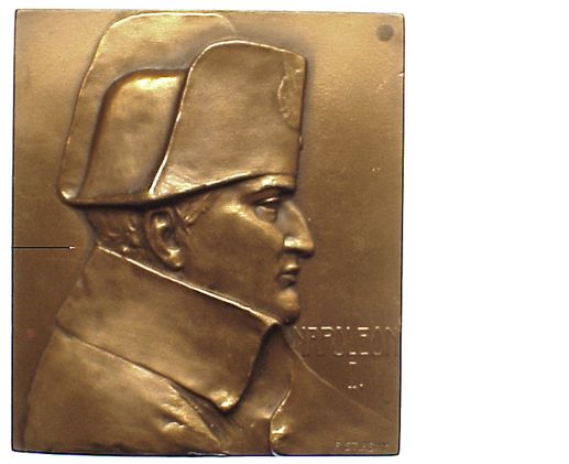 Foto Frankreich Einseitige Bronzeplakette