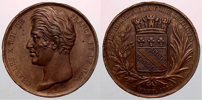 Foto Frankreich / France Bronzemedaille 1828