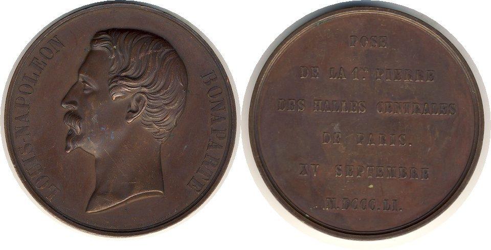 Foto Frankreich Grosse Bronzemedaille 1851
