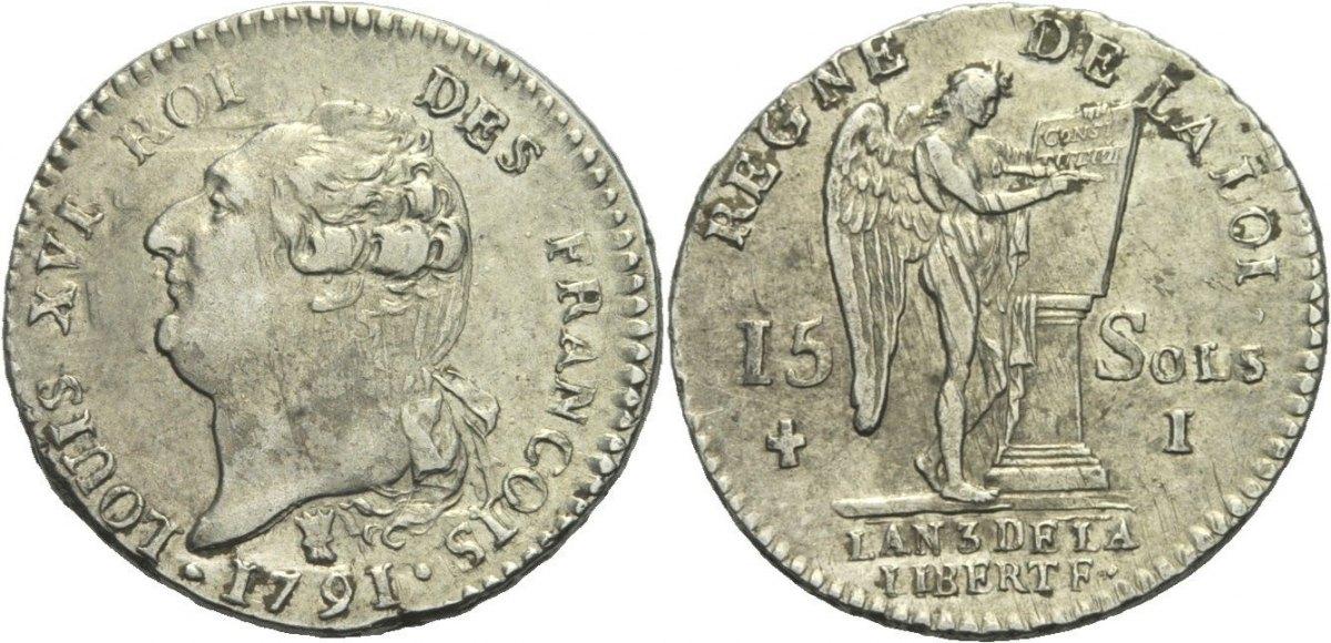 Foto Frankreich Limoges 15 Sol 1791