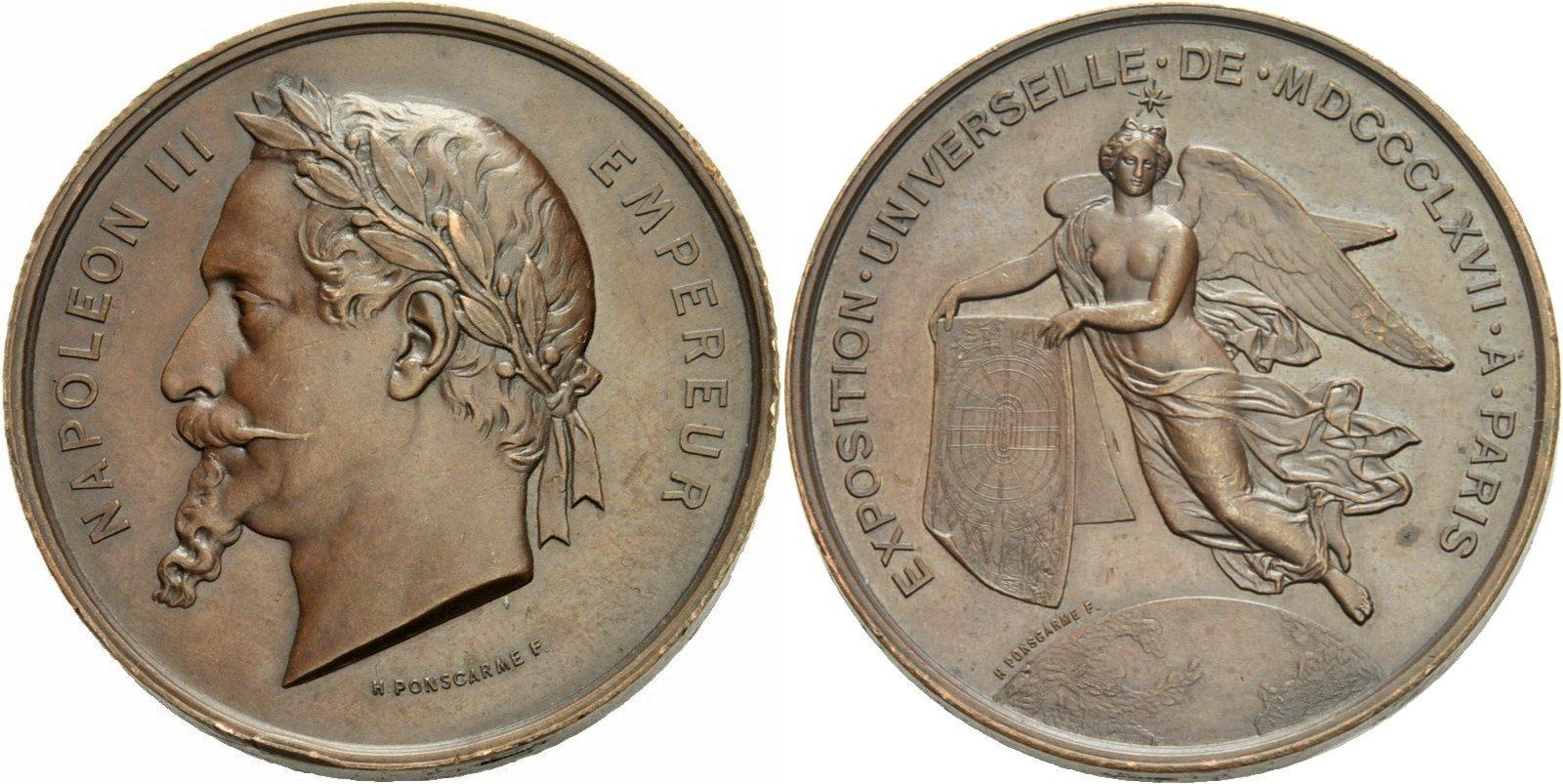 Foto Frankreich Medaille 1867