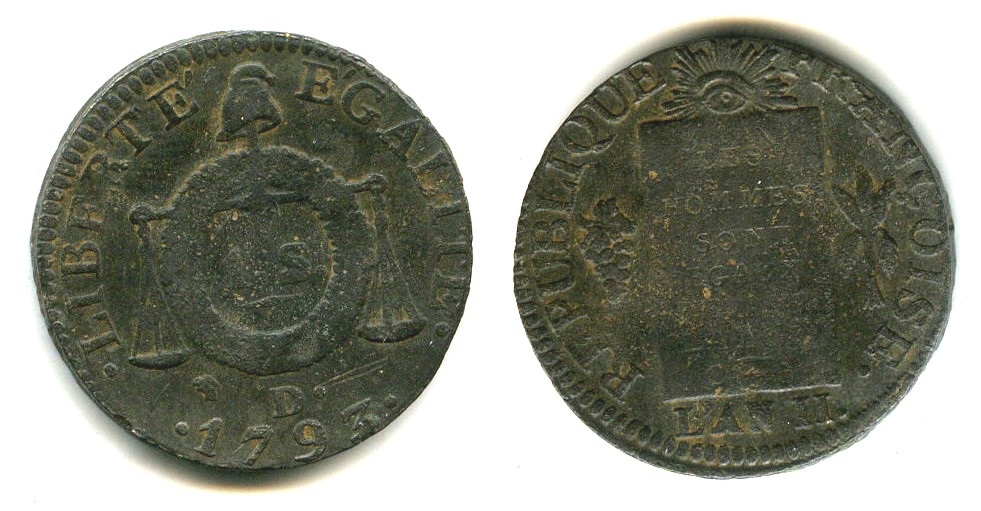 Foto Frankreich Sol aux Balances 1793 D°