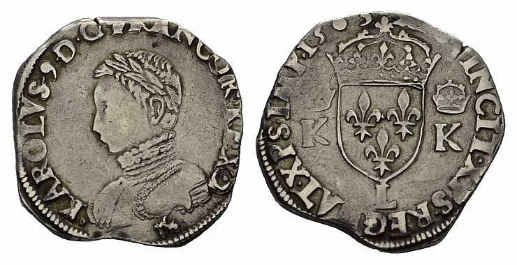 Foto Frankreich Teston 1565, L-Bayonne