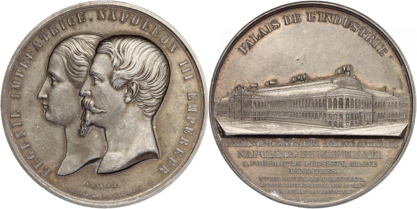 Foto Frankreich Zinkmedaille 1855