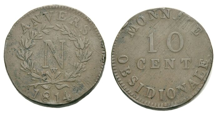 Foto Frankreich/Antwerpen 10 Cent 1814