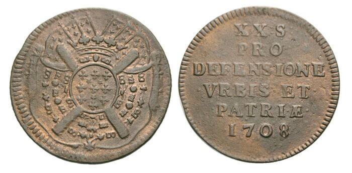 Foto Frankreich/Lille 20 Sols 1708