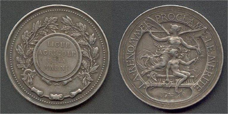 Foto Frankreich/Marne Silbermedaille o J