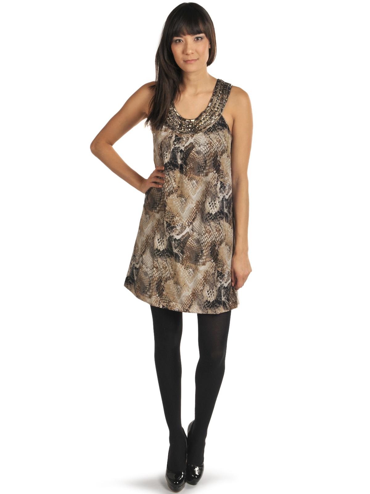 Foto fransa Vestido marrón/beige EU: 40
