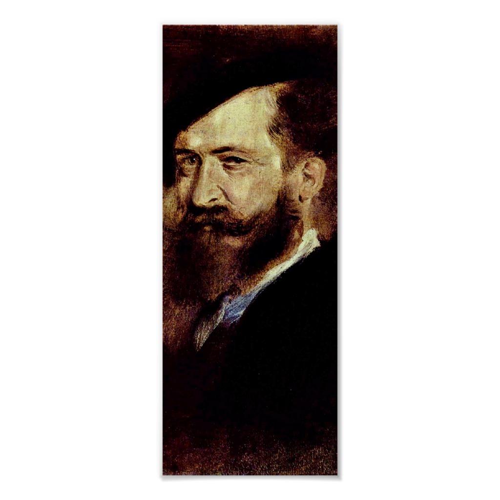 Foto Franz von Lenbach - retrato de Wilhelm Busch Impresiones
