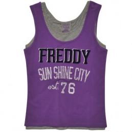 Foto Freddy - Camiseta sin mangas bicolor con estampado