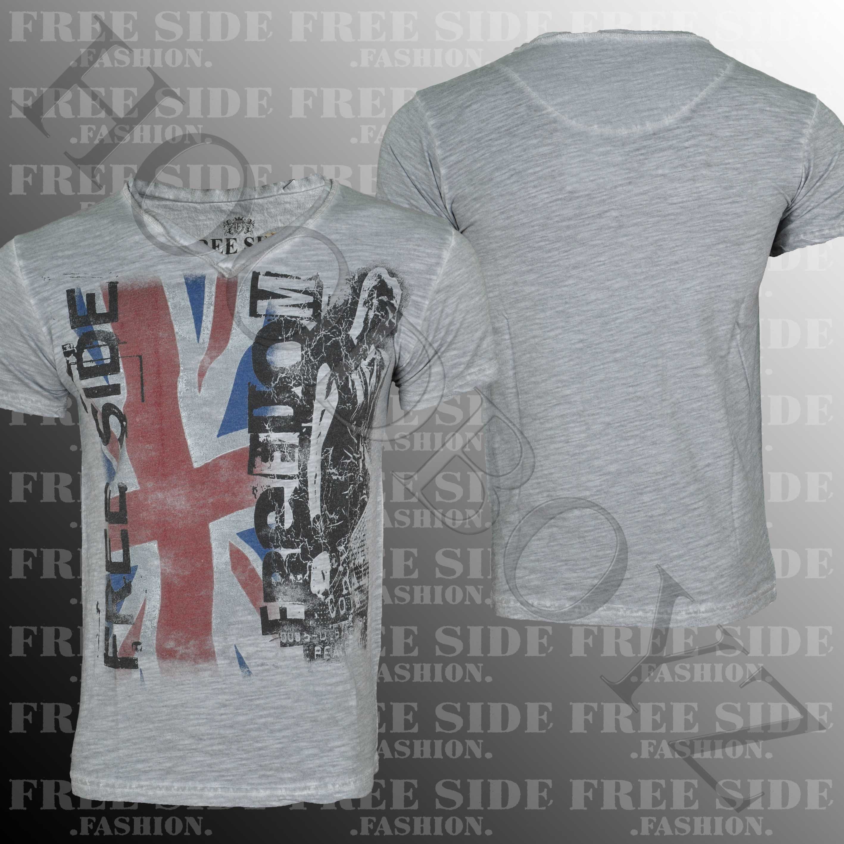 Foto Free Side Freedom T-shirt Gris Oscuro