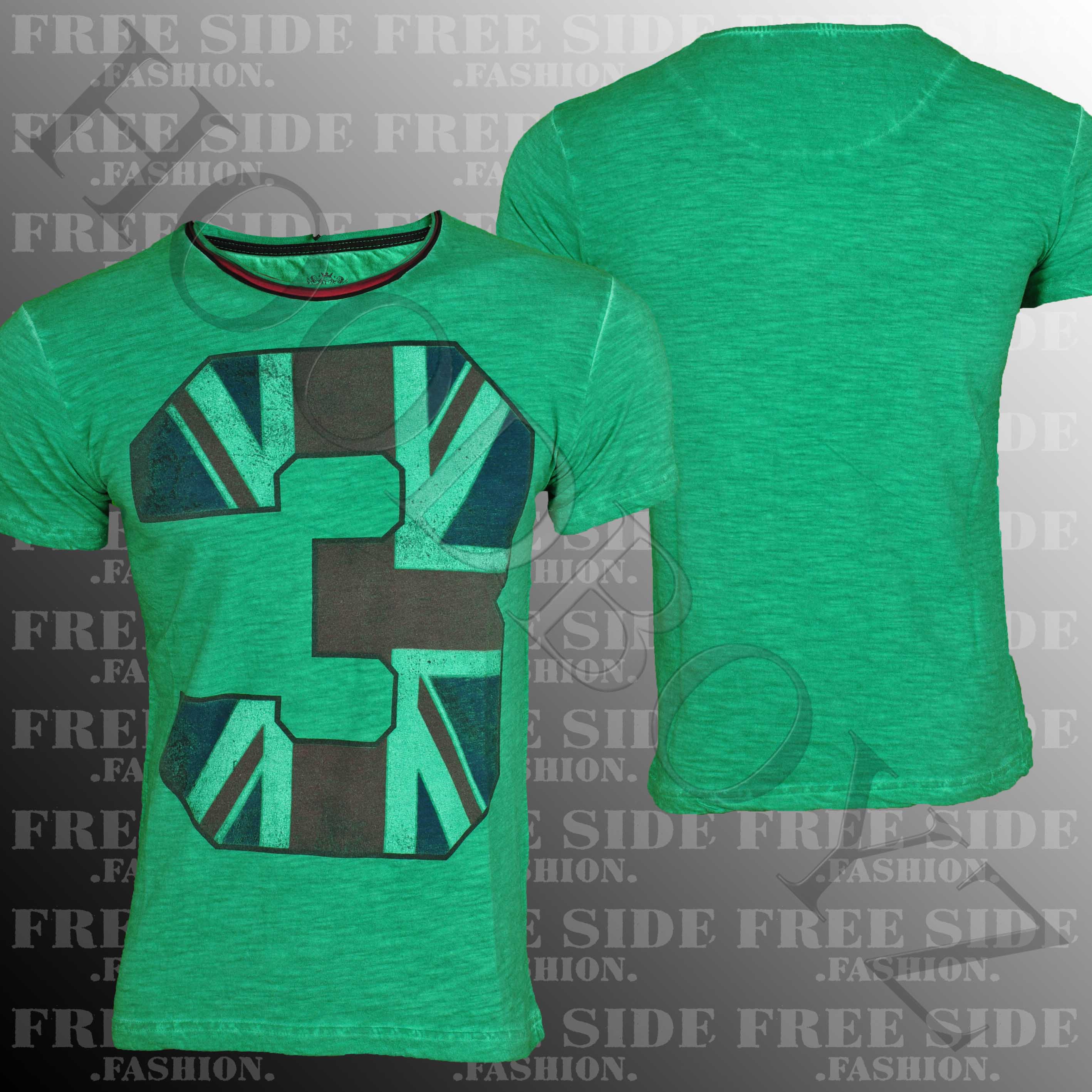 Foto Free Side Number 3 T-shirt Verde