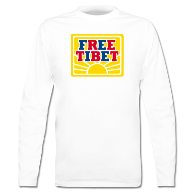 Foto Free Tibet Sign Camiseta Manga Larga