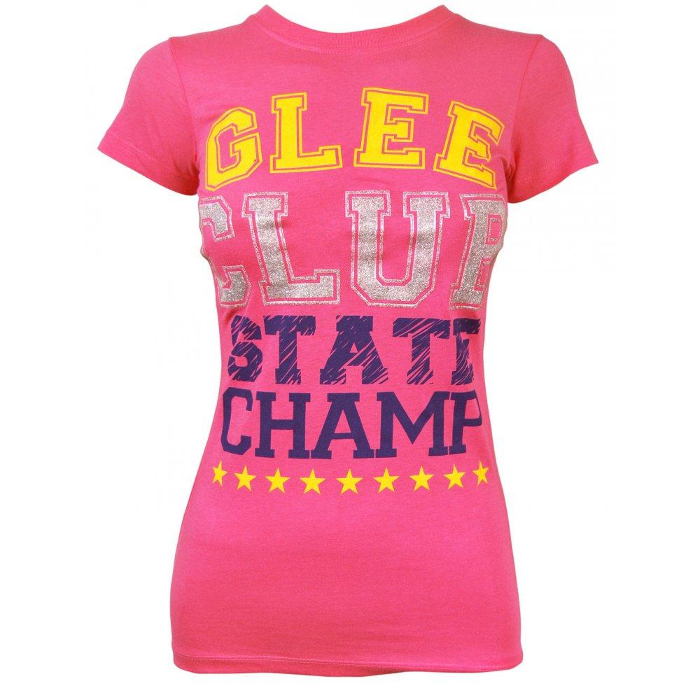 Foto Freeze Ladies Glee Club State Champ T Shirt, Pink