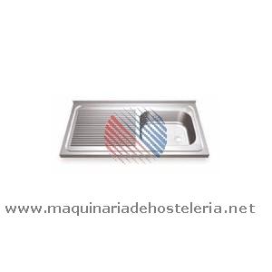Foto Fregadero industrial con bastidor 120x60