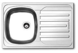 Foto Fregadero nayes clasica plus 33517.3x inox texturado, 1 cubeta + escur