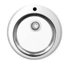 Foto Fregadero nayes round 31415.6x inox texturado, diametro 46 cm